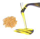 Lněný olej zlatý 250 ml sklo - čerstvě lisovaný + lněná mouka zlatá 500 g